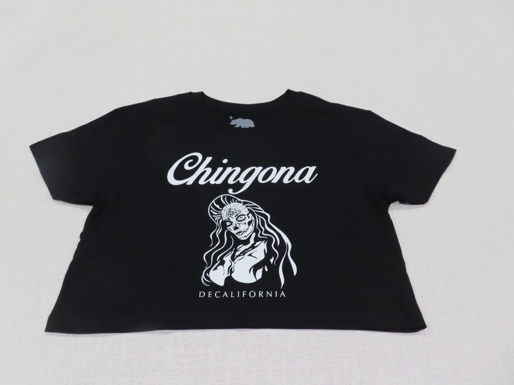 Black Chingona Crop Top T!