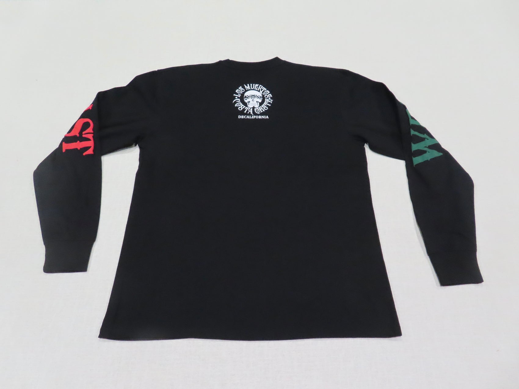 Black Mexico LS T w/ Verde y Rojo West Coast Sleeves!
